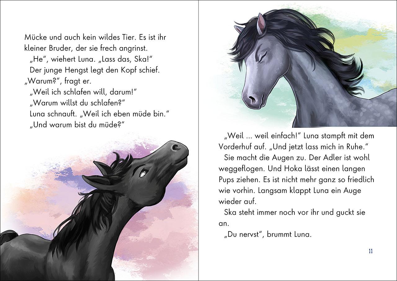 Beispielinhalt (Bild) Wildpferde - mutig und frei (Band 4) - Der verschwundene Mustang