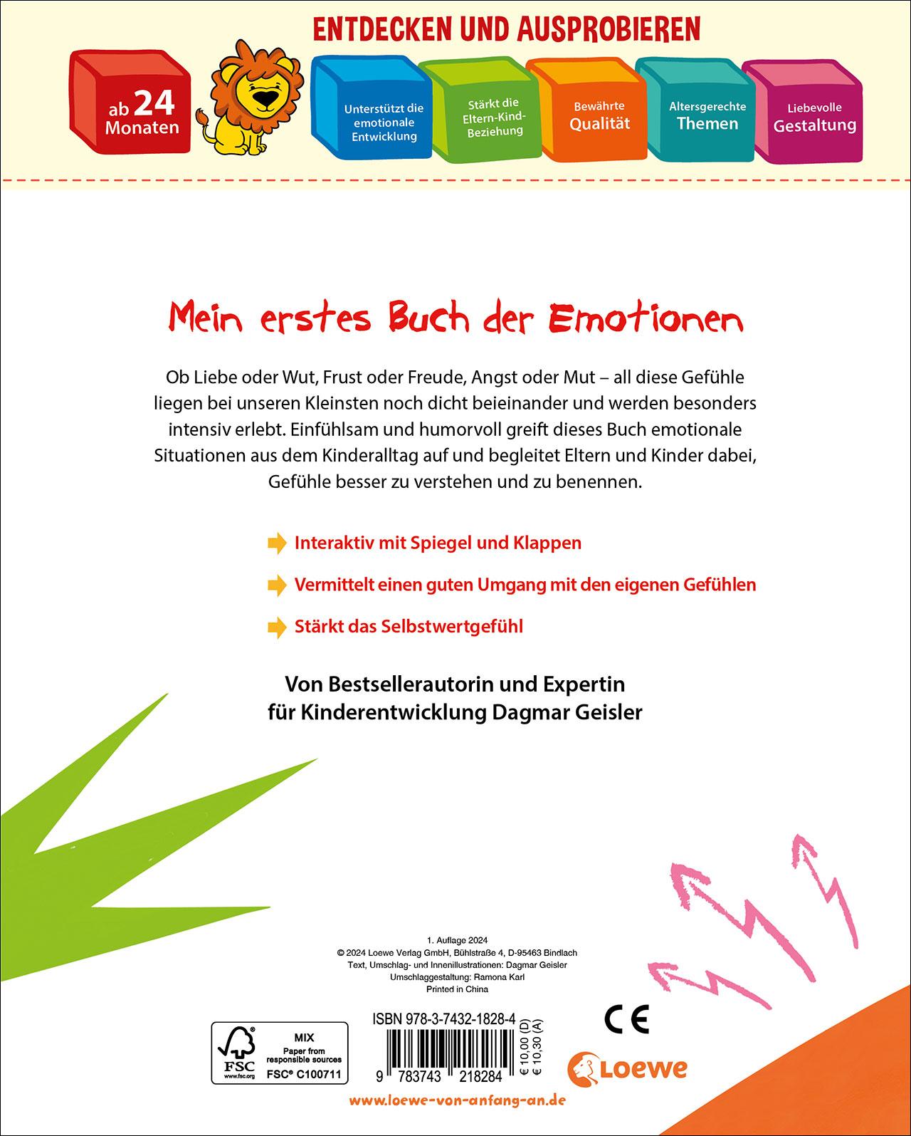 Rückseitencover Weinen, lachen, wütend sein - dafür bin ich nicht zu klein!