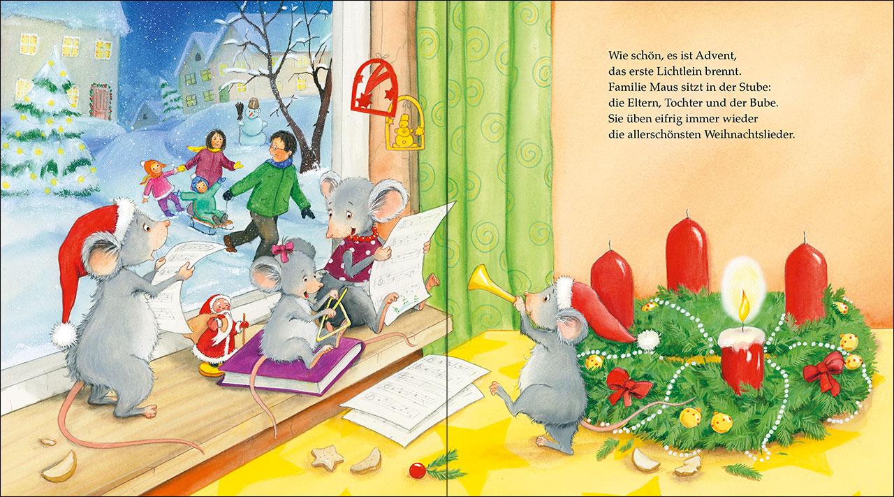 Beispielinhalt (Bild) Wunderbare Weihnachten mit Familie Maus