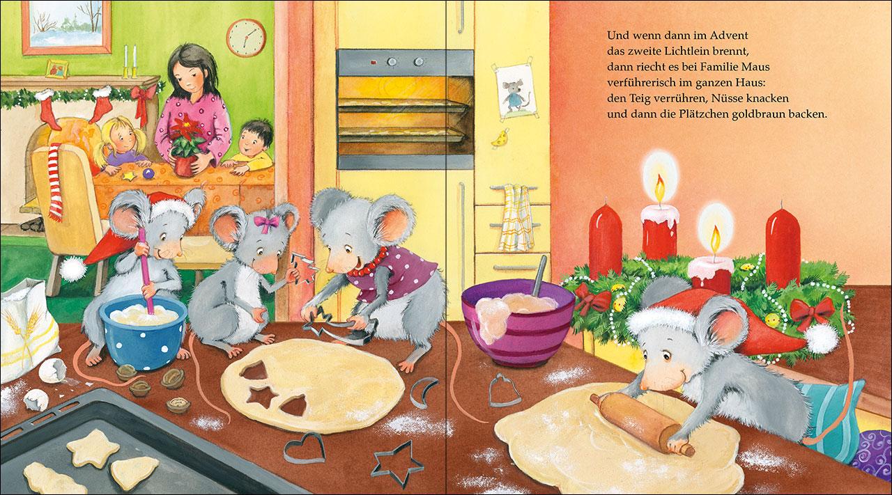 Beispielinhalt (Bild) Wunderbare Weihnachten mit Familie Maus