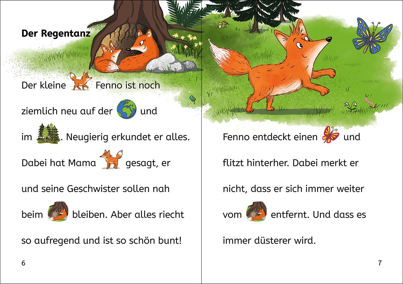 Beispielinhalt (Bild) Bildermaus - Geschichten vom mutigen kleinen Fuchs