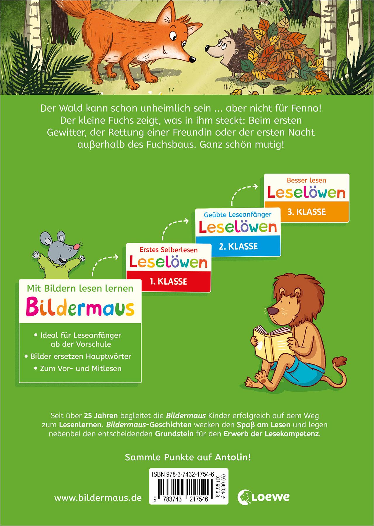 Rückseitencover Bildermaus - Geschichten vom mutigen kleinen Fuchs