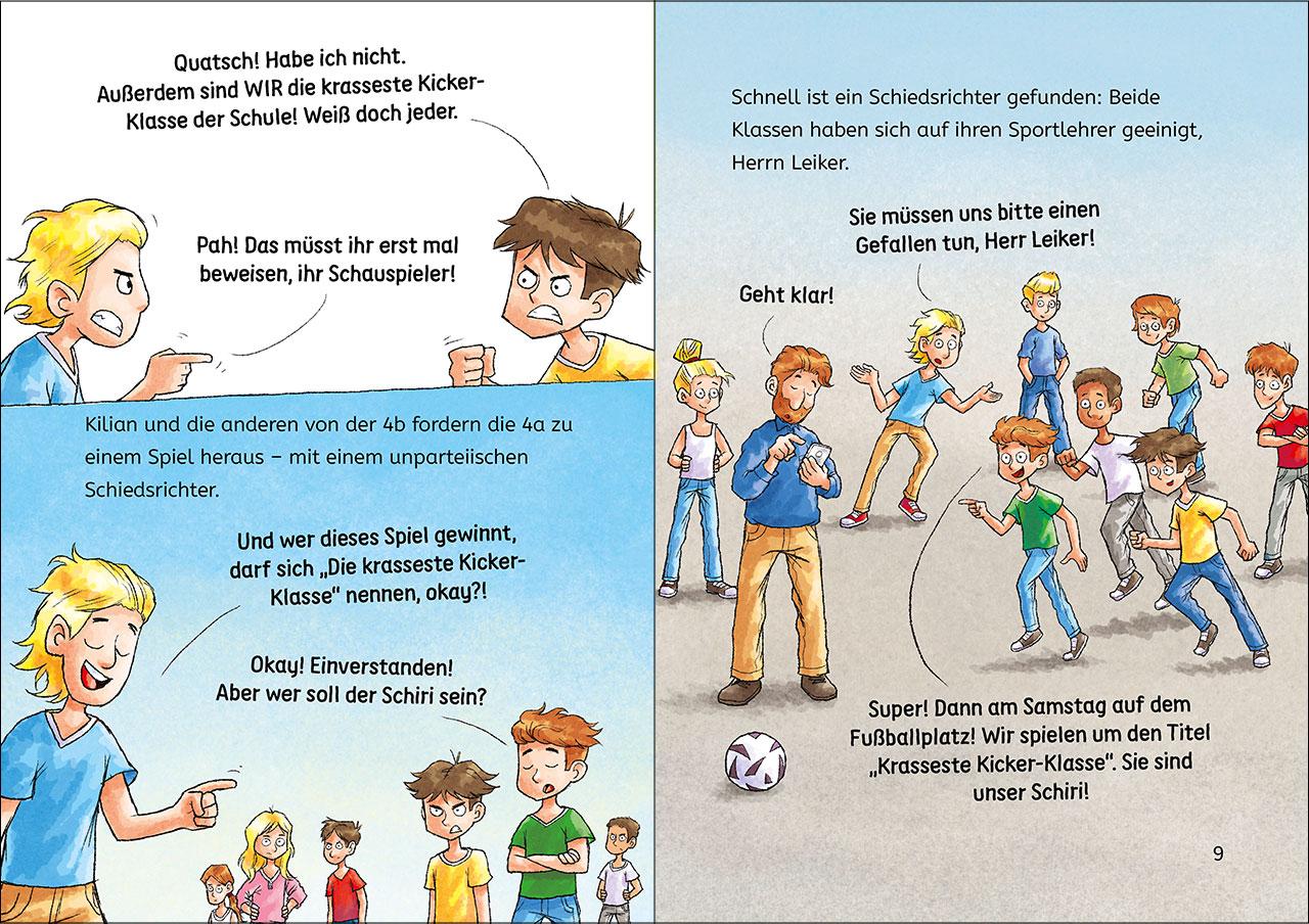 Beispielinhalt (Bild) Leselöwen 3. Klasse - Die krasse Kicker-Klasse
