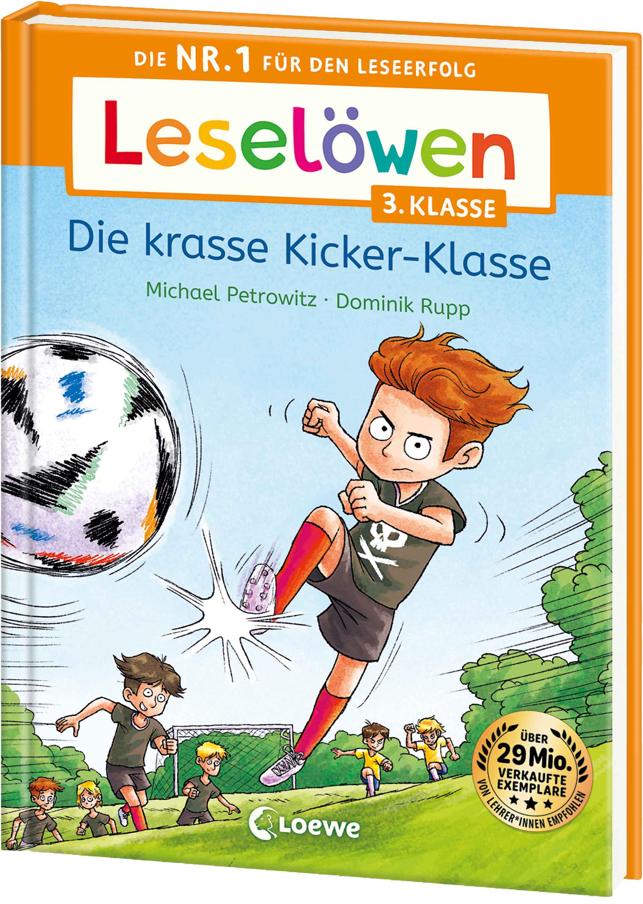 Vorderes Coverbild Leselöwen 3. Klasse - Die krasse Kicker-Klasse