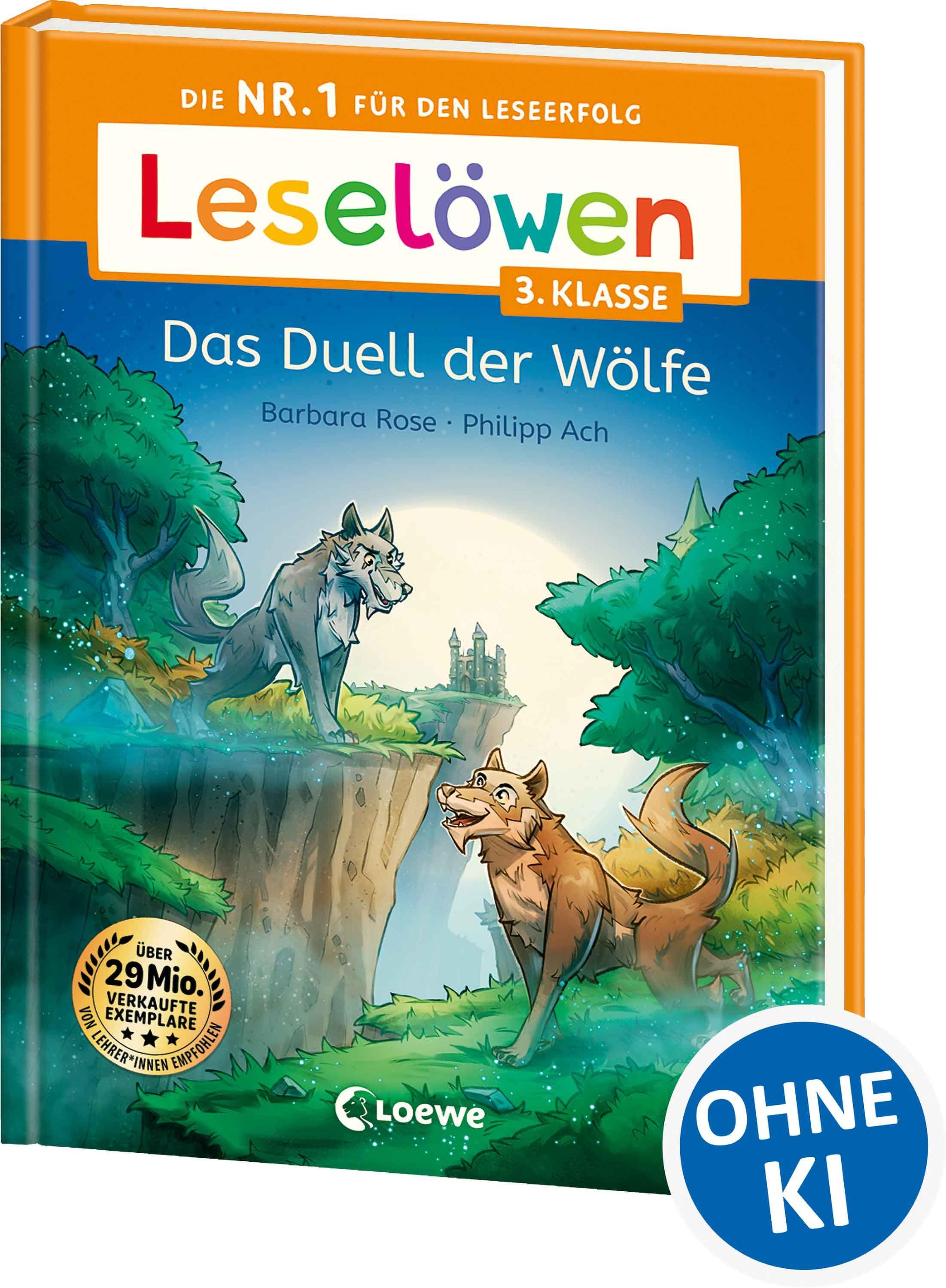 Vorderes Coverbild Leselöwen 3. Klasse - Das Duell der Wölfe