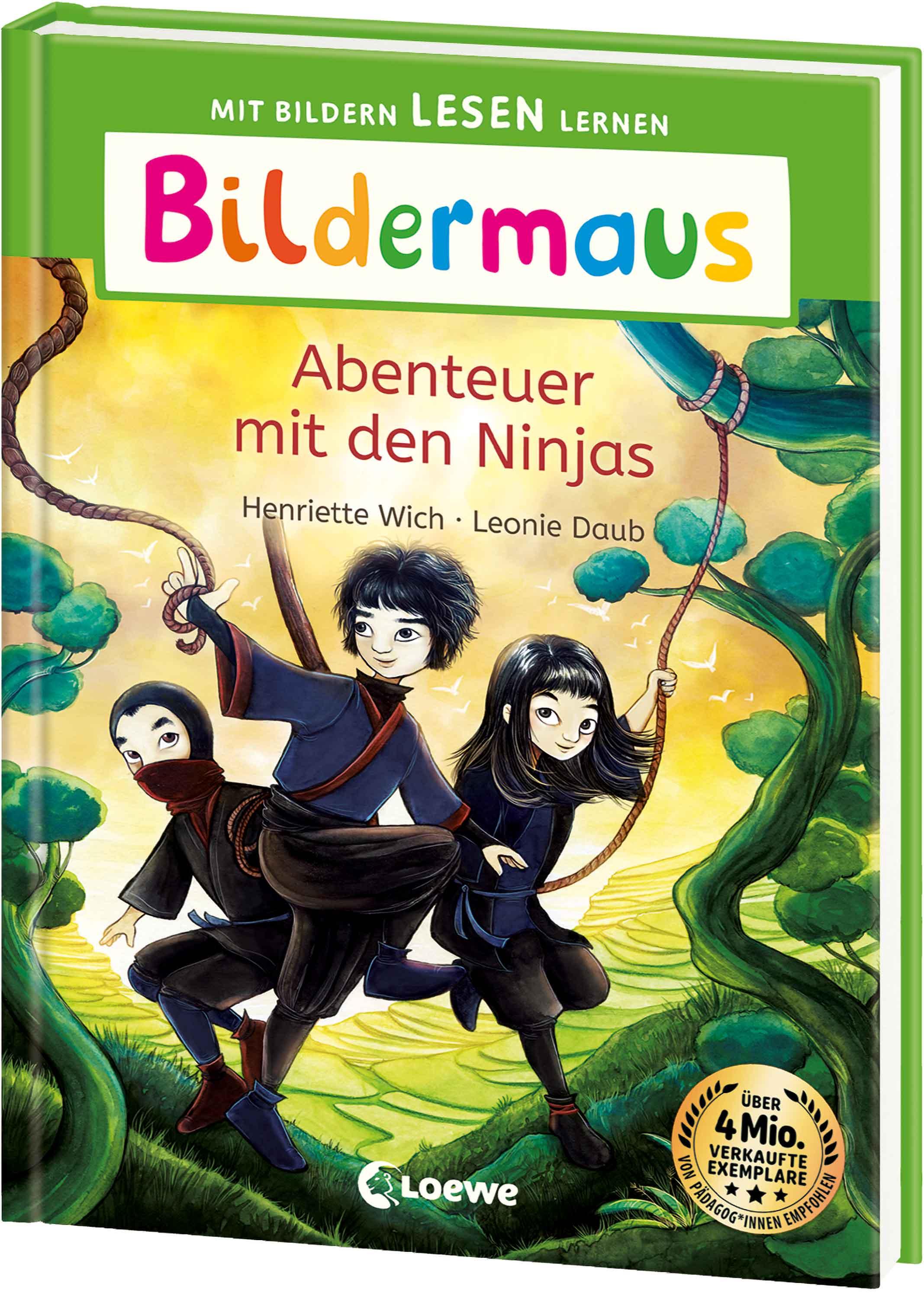 Vorderes Coverbild Bildermaus - Abenteuer mit den Ninjas