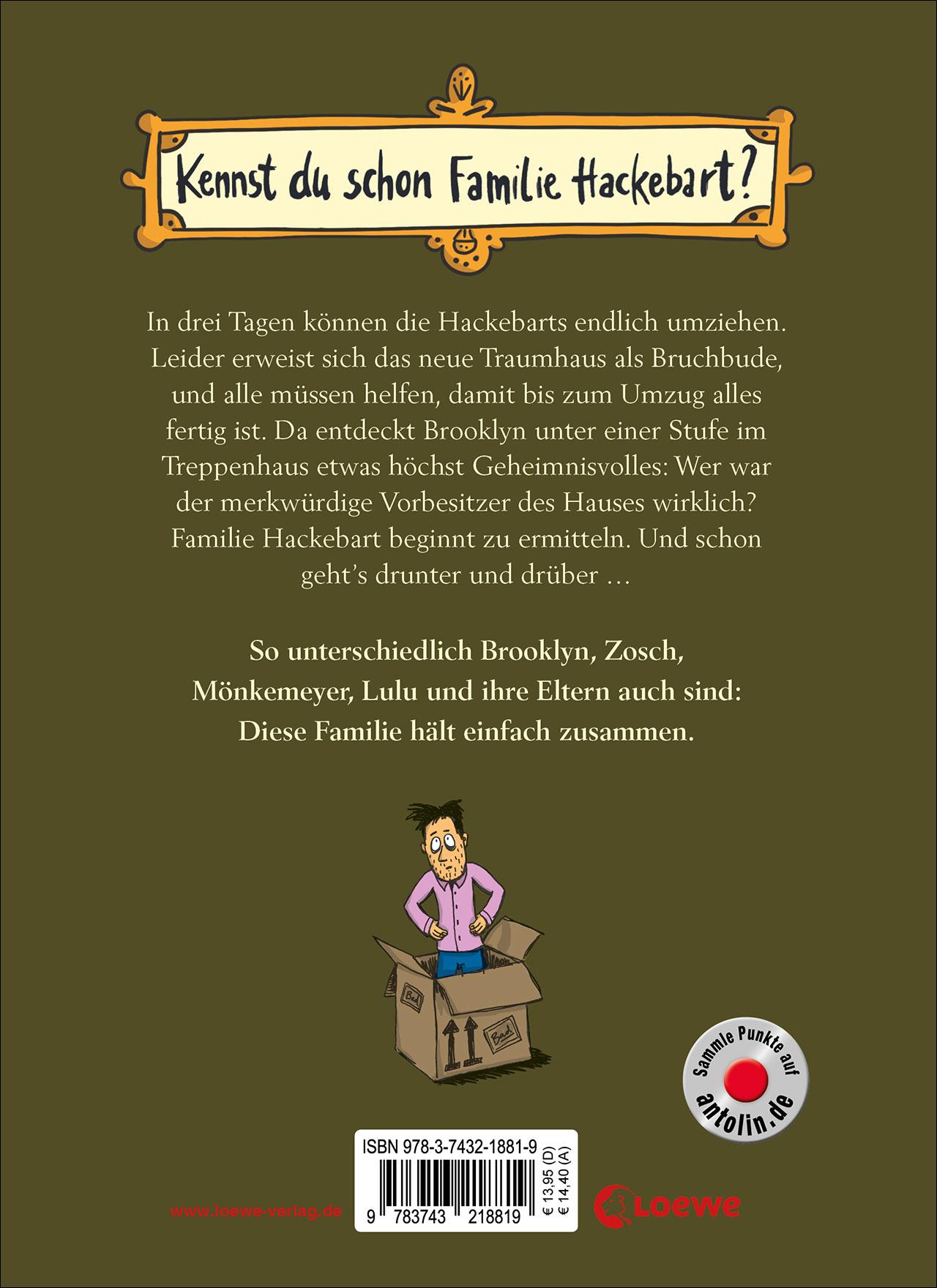 Rückseitencover Crazy Family (Band 2) - Die Hackebarts schnappen zu!
