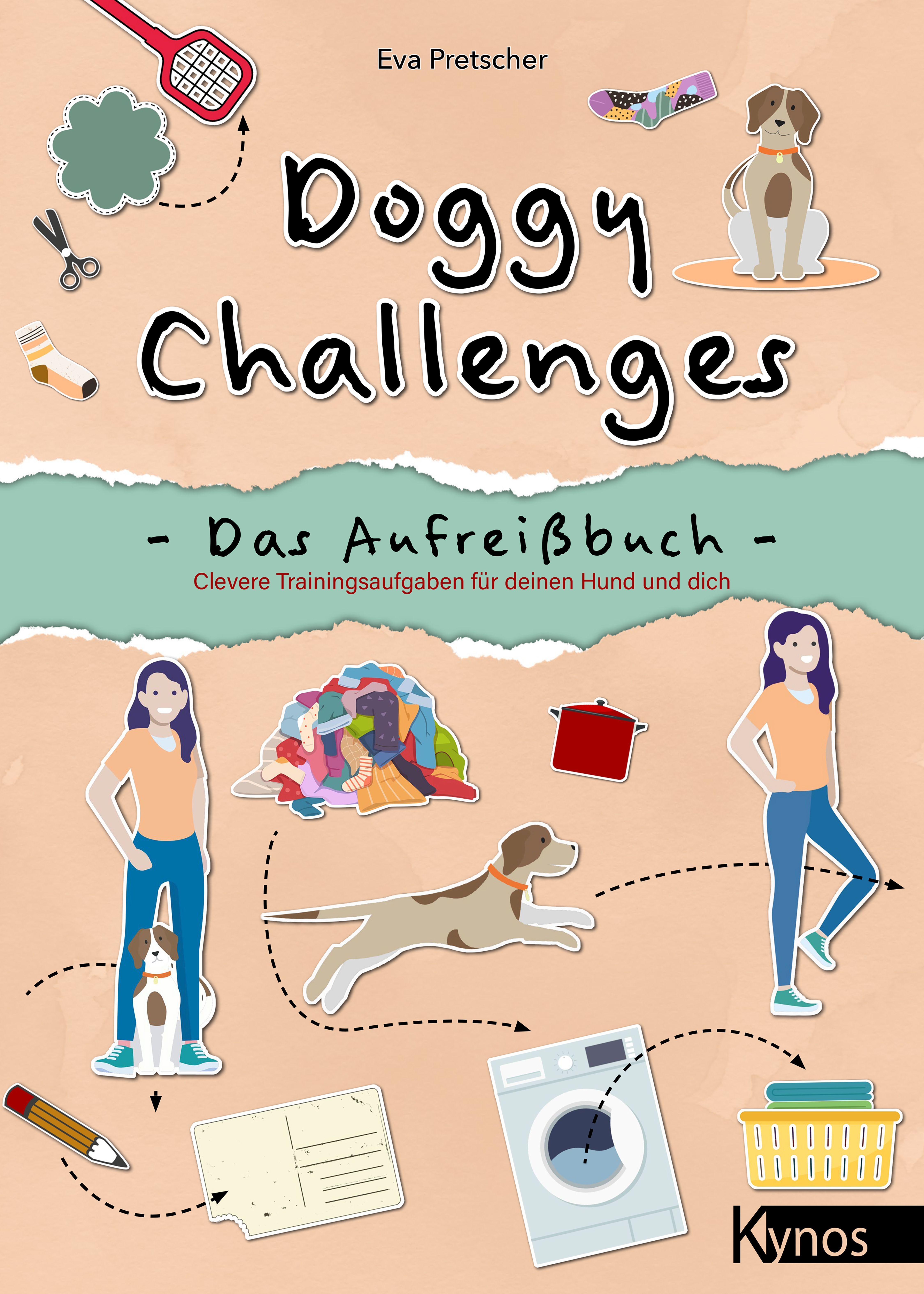 Vorderes Coverbild Doggy Challenges - Das Aufreißbuch
