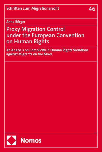 Vorderes Coverbild Proxy Migration Control under the European Convention on Human Rights
