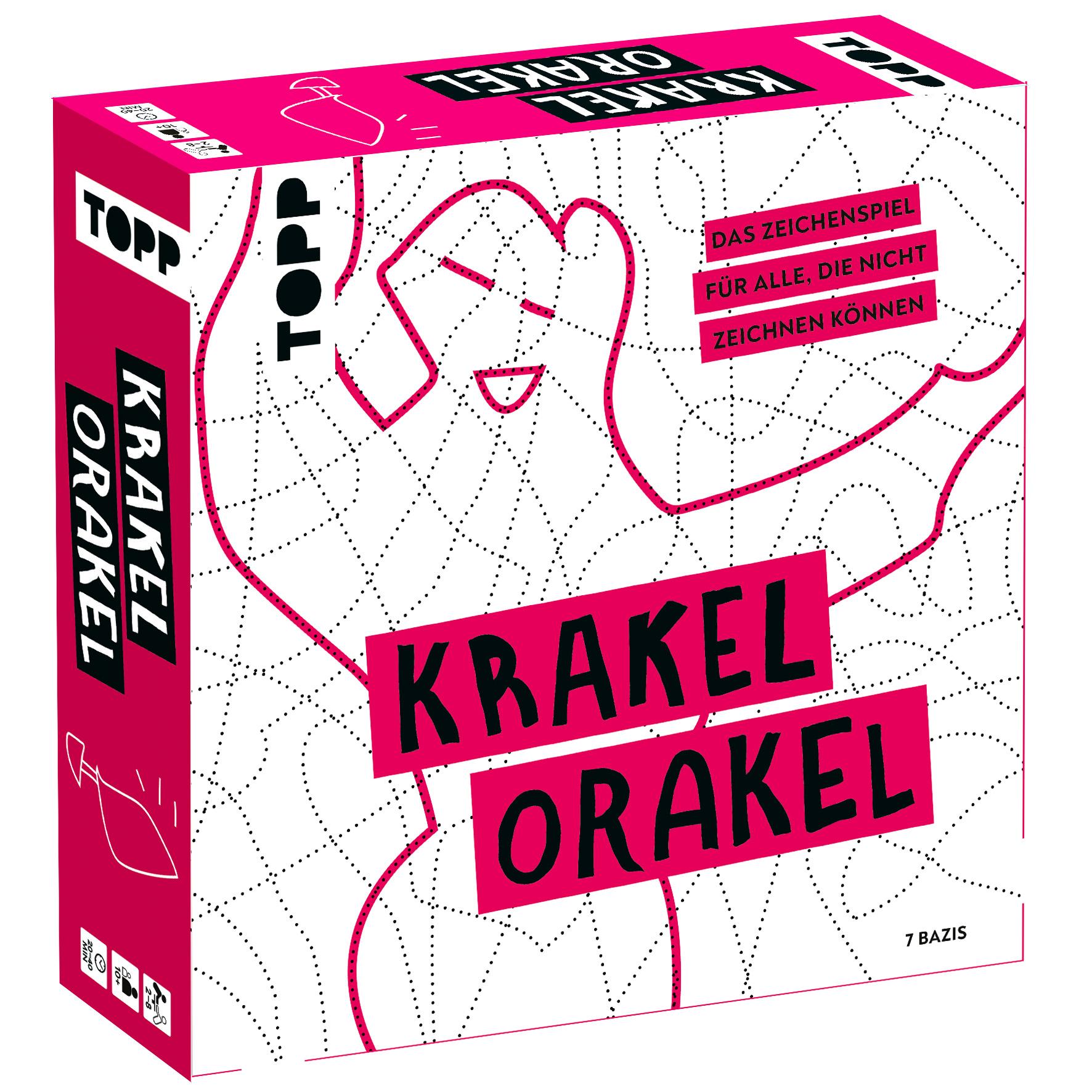 Vorderes Coverbild Krakel-Orakel - Das Zeichenspiel für alle, die nicht zeichnen können. Nominiert zum Spiel des Jahres 2025