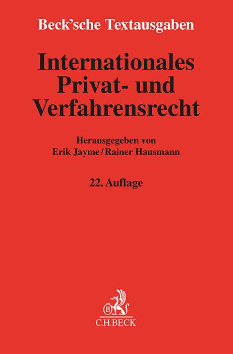 Vorderes Coverbild Internationales Privat- und Verfahrensrecht