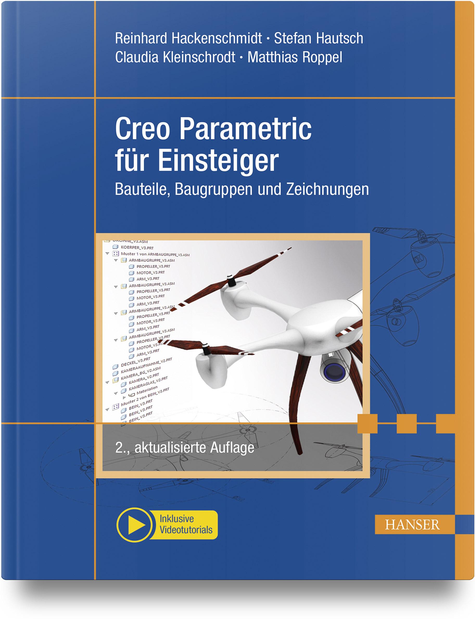 Vorderes Coverbild Creo Parametric für Einsteiger
