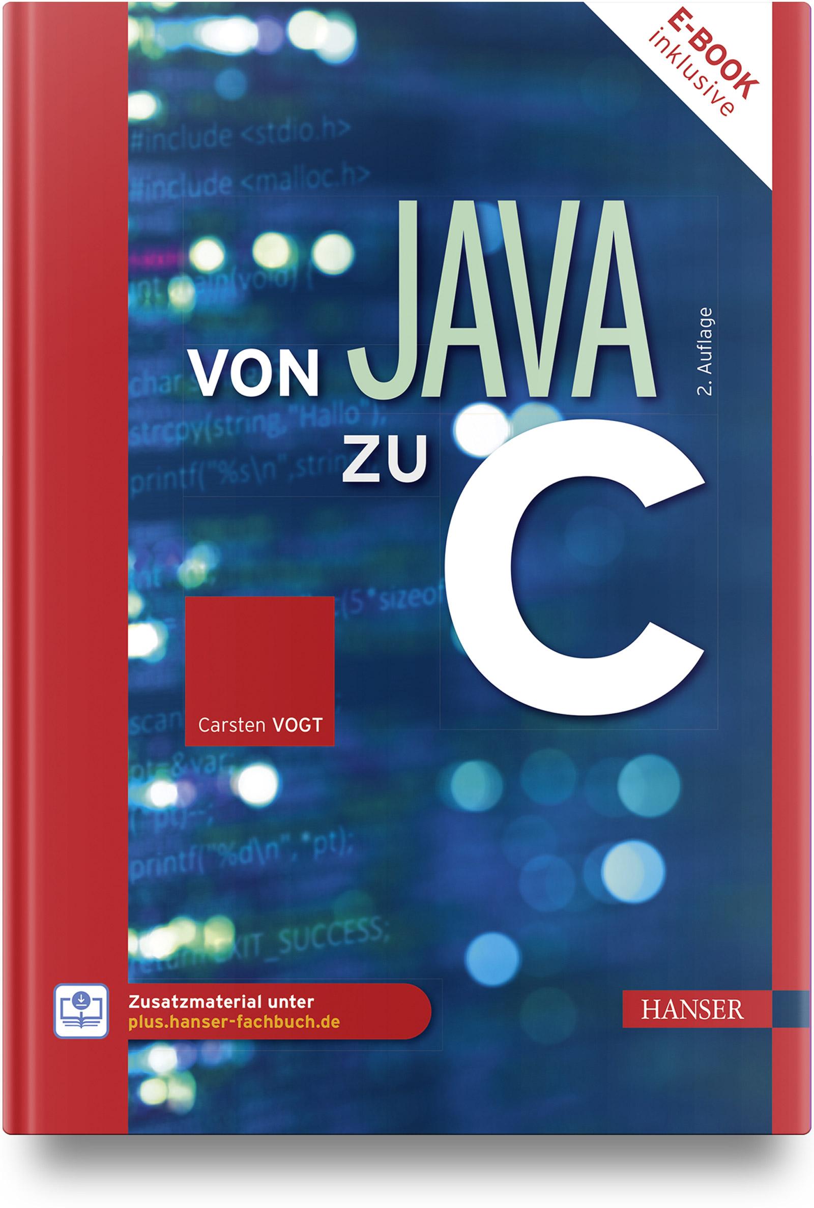 Vorderes Coverbild Von Java zu C
