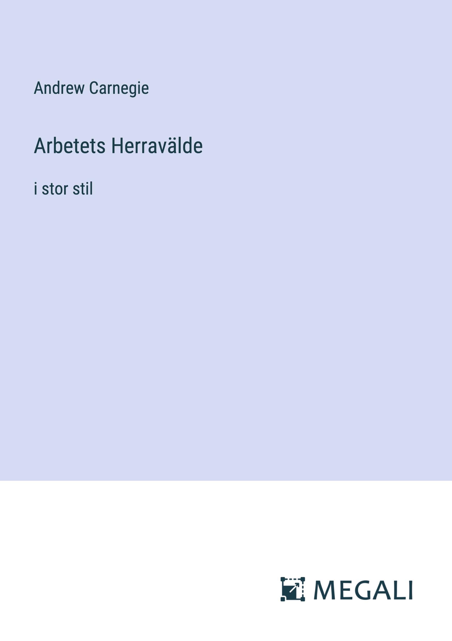Vorderes Coverbild Arbetets Herravälde