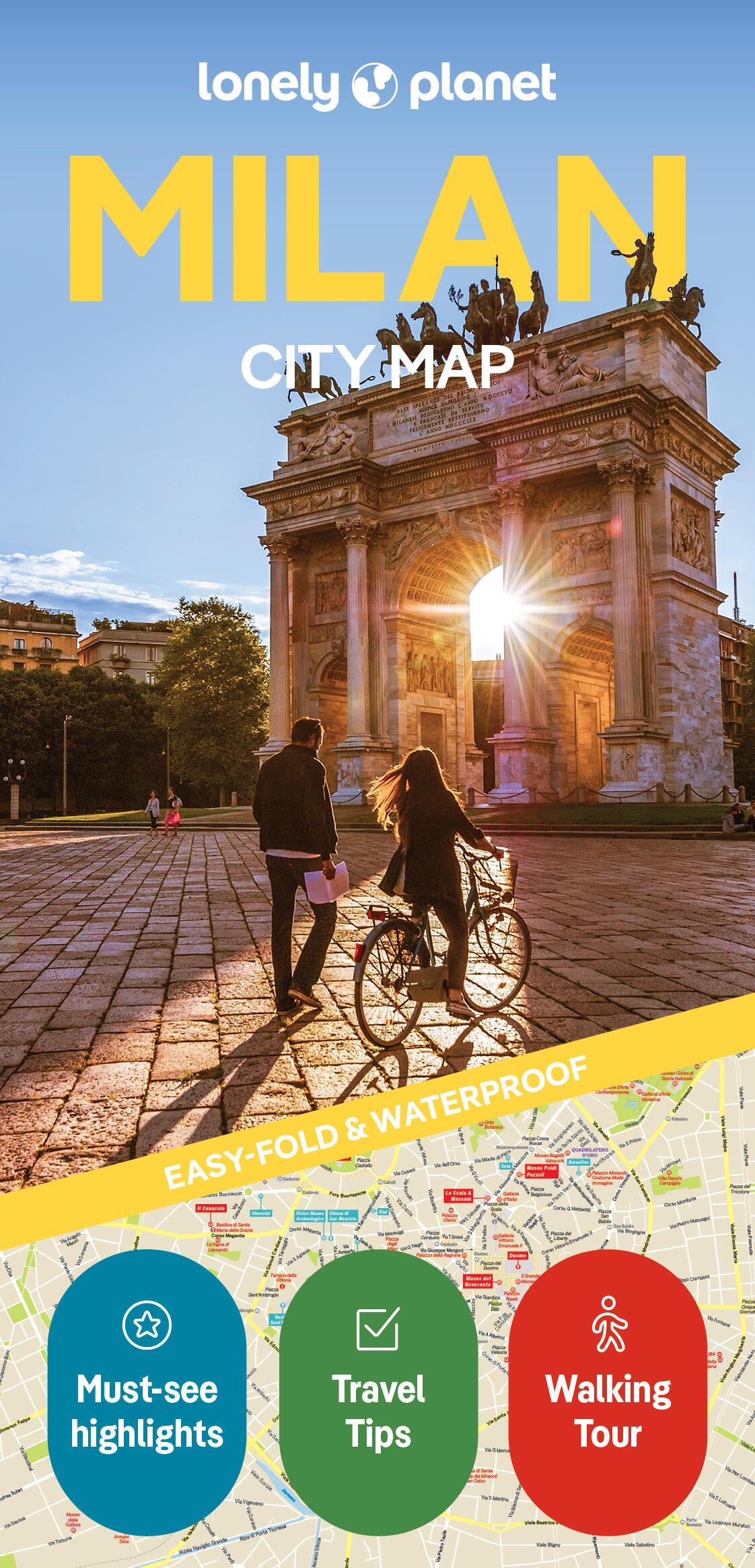 Vorderes Coverbild Lonely Planet Milan City Map