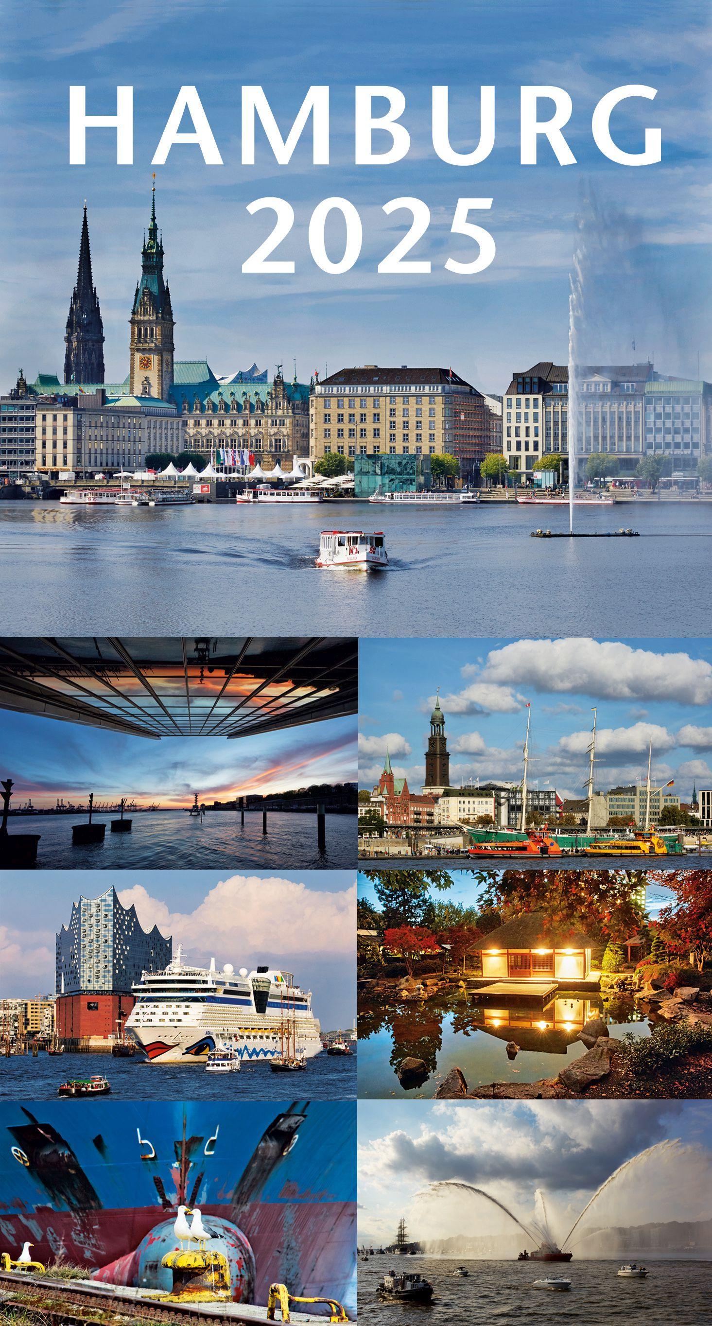 Vorderes Coverbild HAMBURG 2025. 3-Monats-Tischkalender