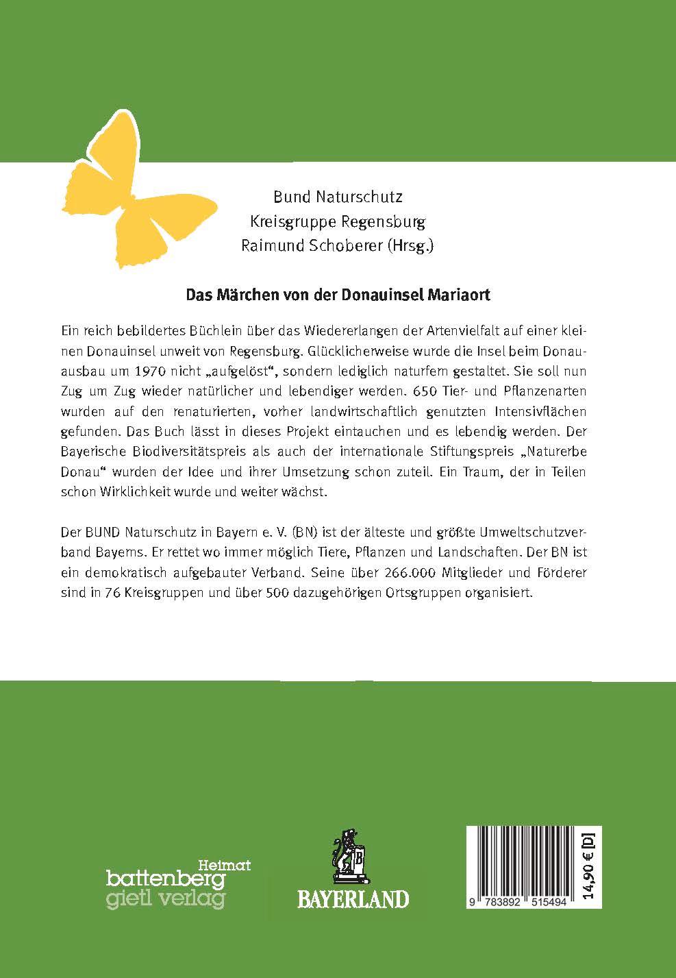 Rückseitencover Das Märchen von der Donauinsel bei Mariaort