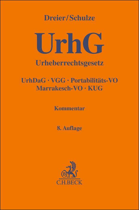 Vorderes Coverbild Urheberrechtsgesetz. UrhG