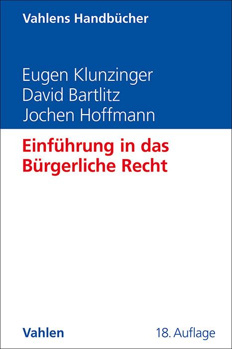 Vorderes Coverbild Einführung in das Bürgerliche Recht