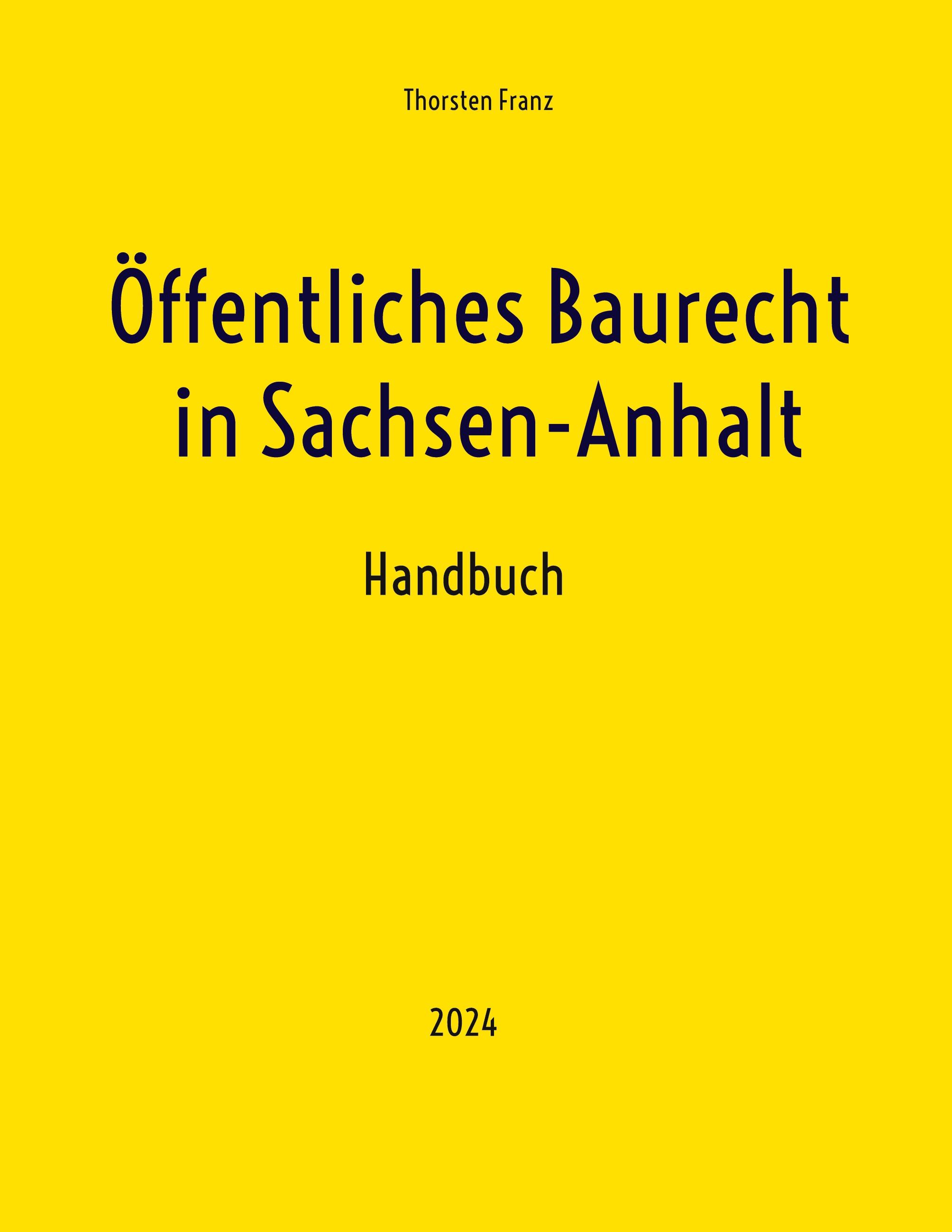 Vorderes Coverbild Öffentliches Baurecht in Sachsen-Anhalt