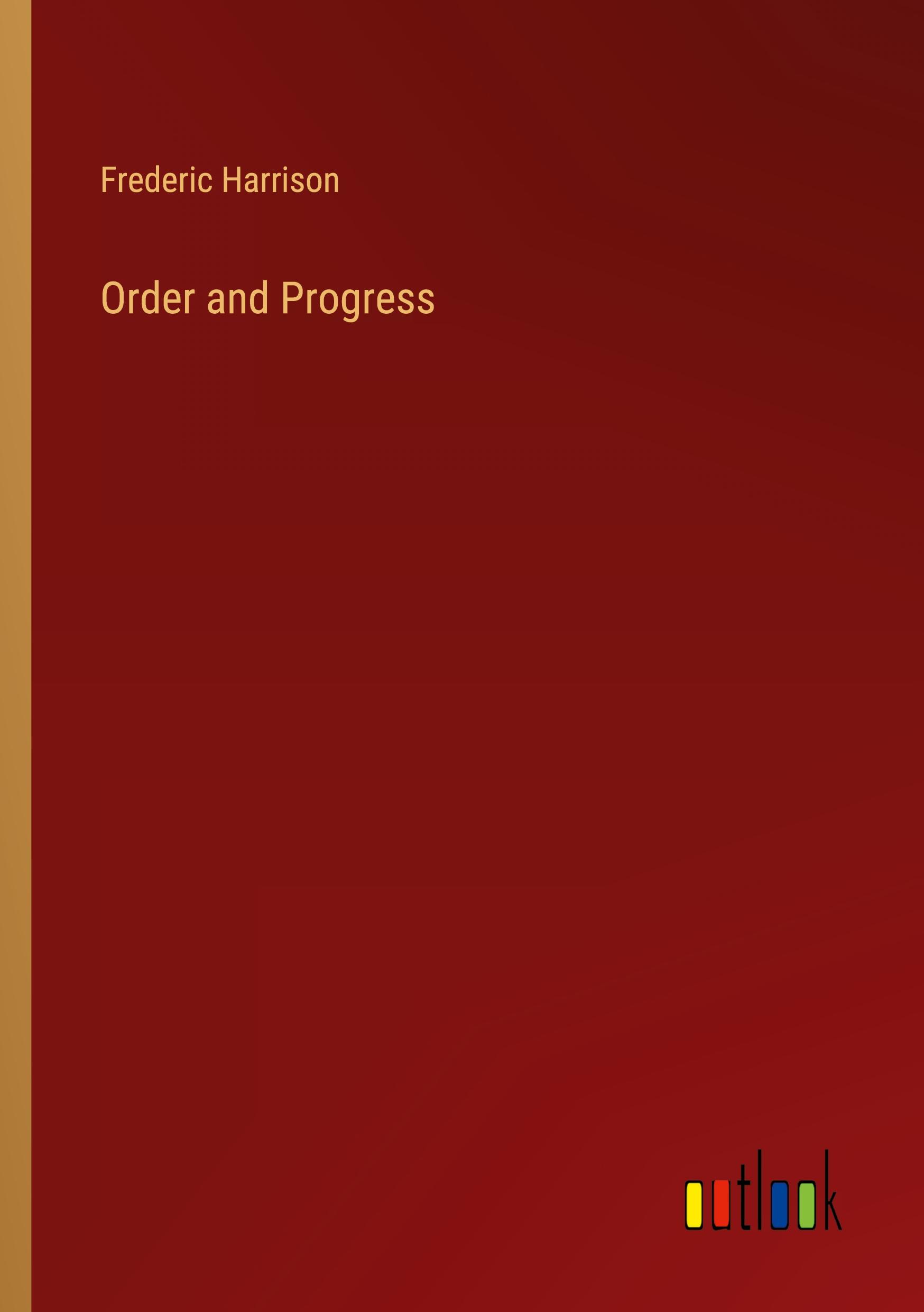 Vorderes Coverbild Order and Progress