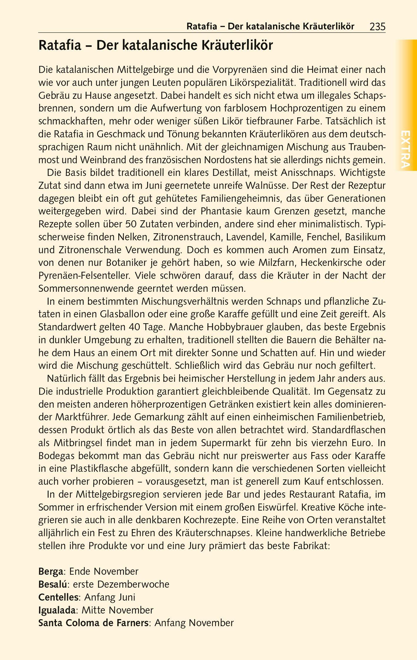 Beispielinhalt (Bild) TRESCHER Reiseführer Katalonien