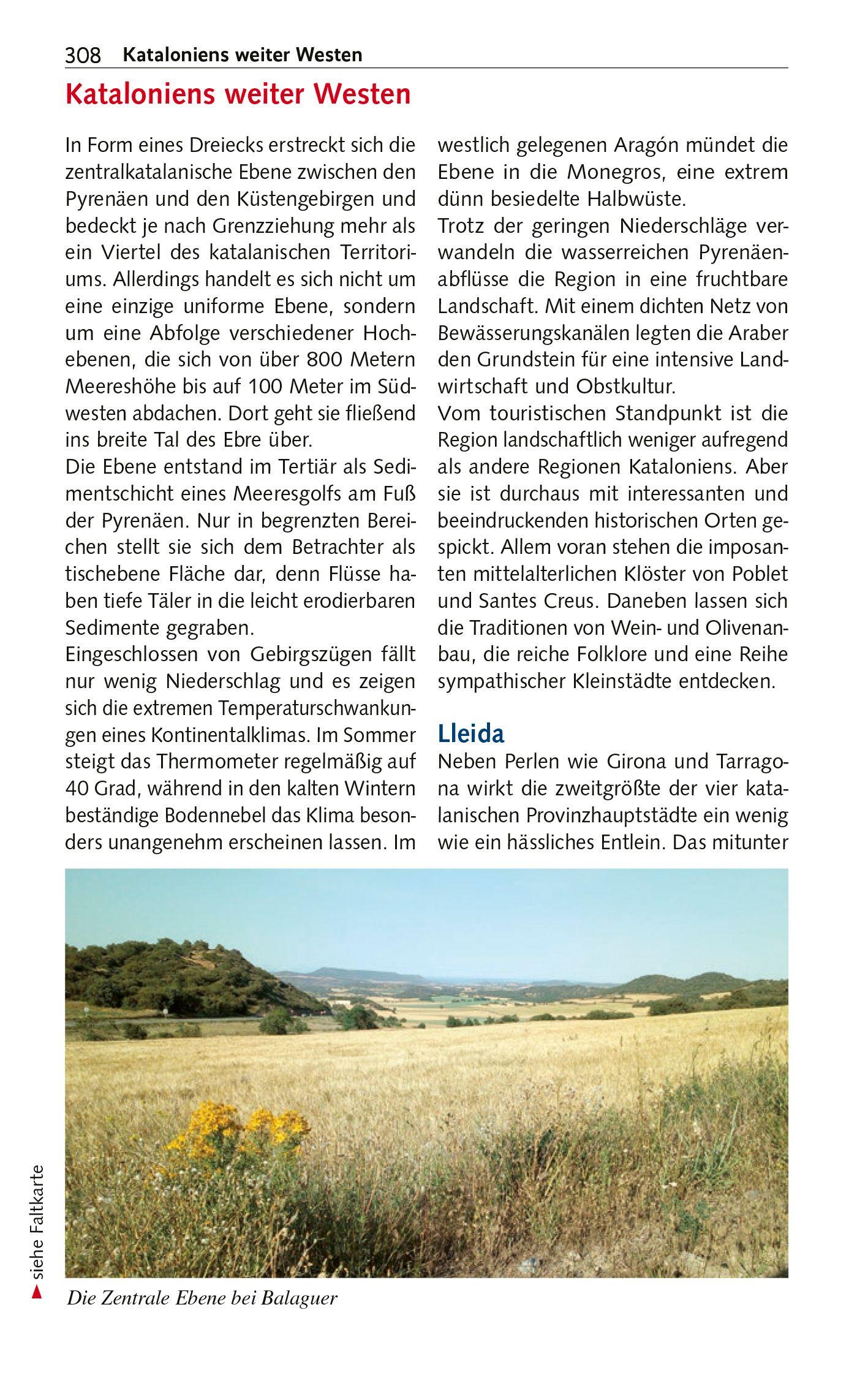 Beispielinhalt (Bild) TRESCHER Reiseführer Katalonien