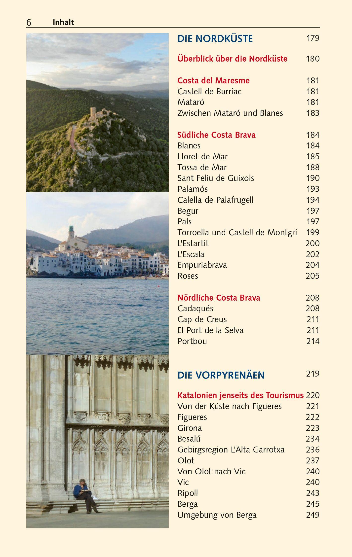 Beispielinhalt (Bild) TRESCHER Reiseführer Katalonien