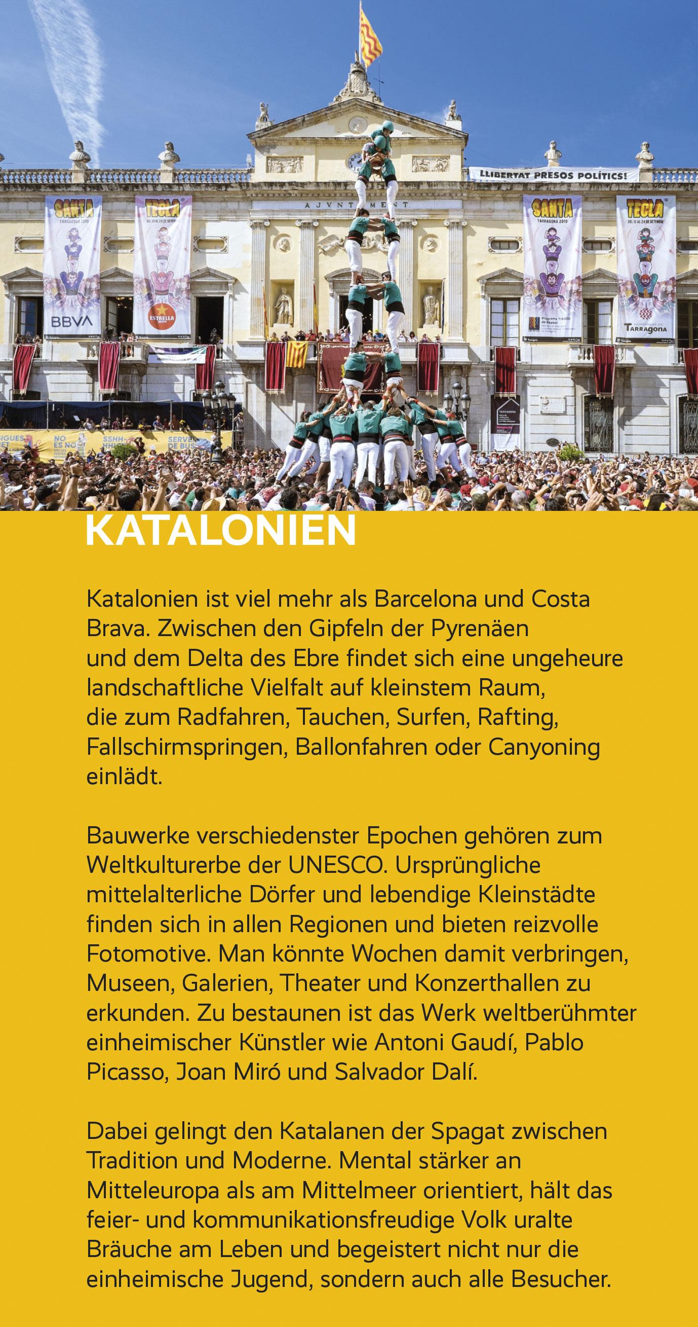 Beispielinhalt (Bild) TRESCHER Reiseführer Katalonien