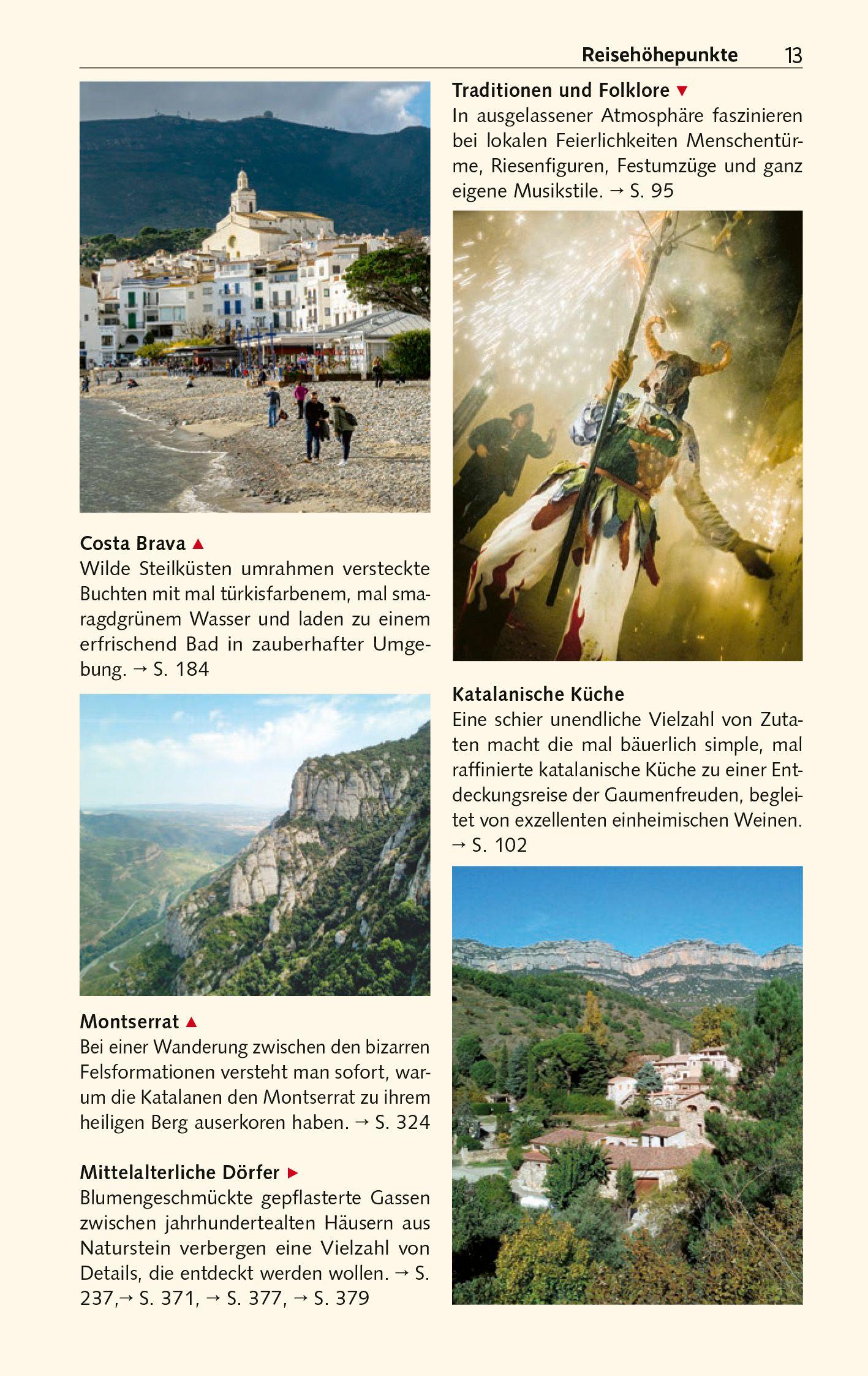 Beispielinhalt (Bild) TRESCHER Reiseführer Katalonien