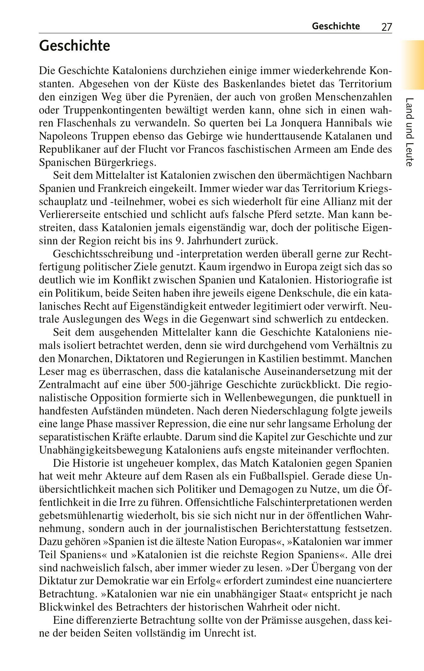 Beispielinhalt (Bild) TRESCHER Reiseführer Katalonien