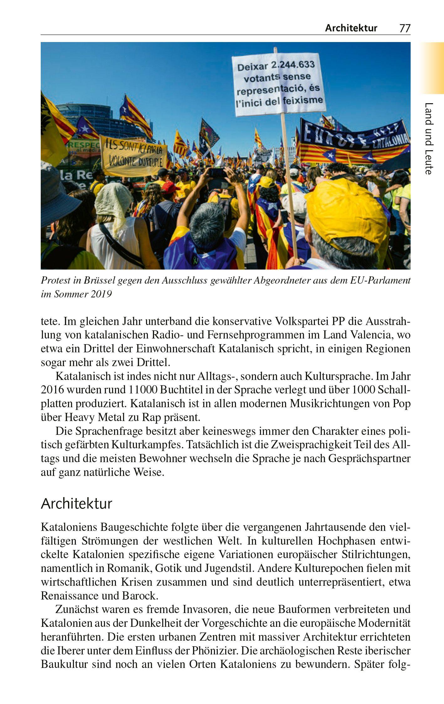 Beispielinhalt (Bild) TRESCHER Reiseführer Katalonien