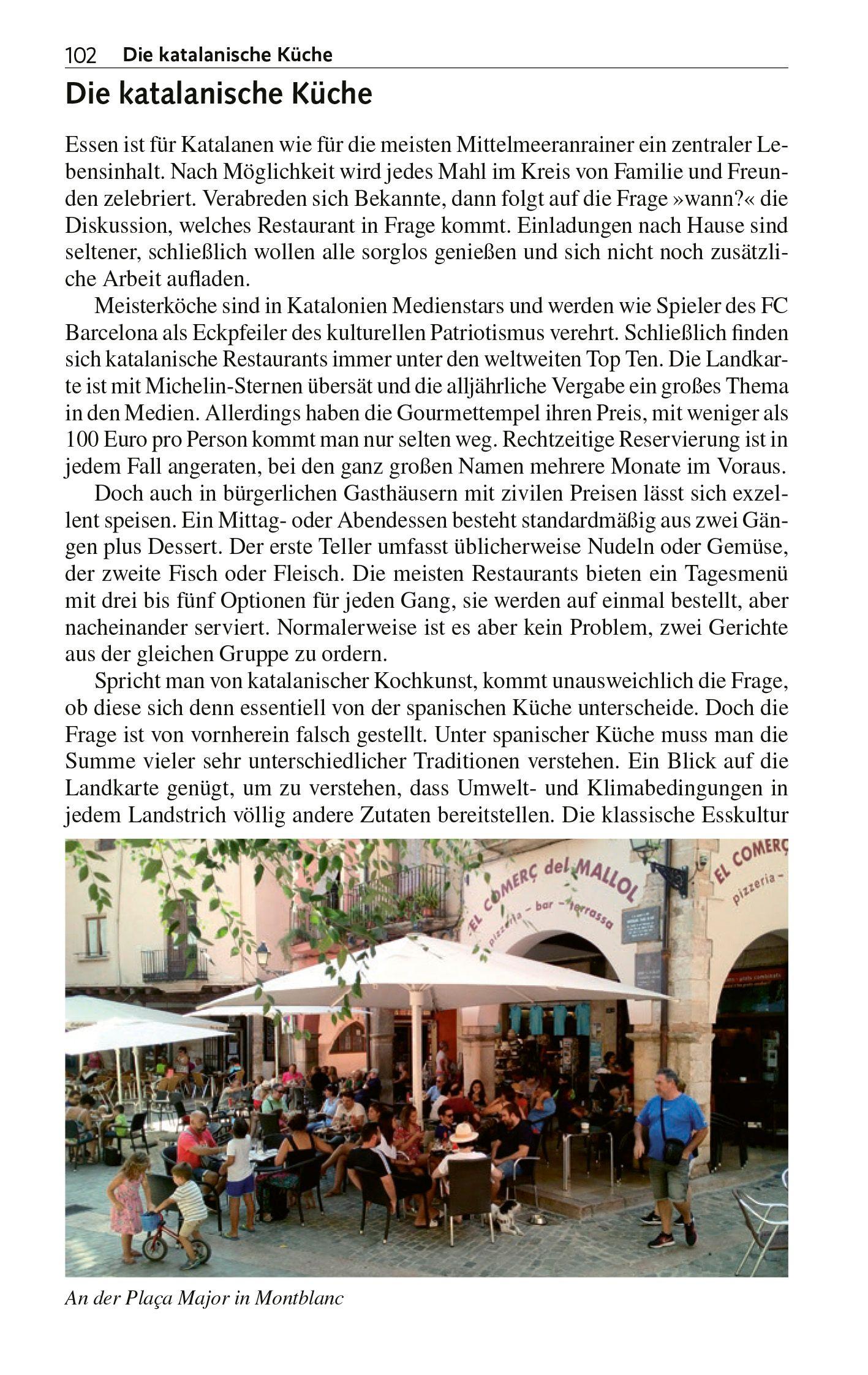 Beispielinhalt (Bild) TRESCHER Reiseführer Katalonien