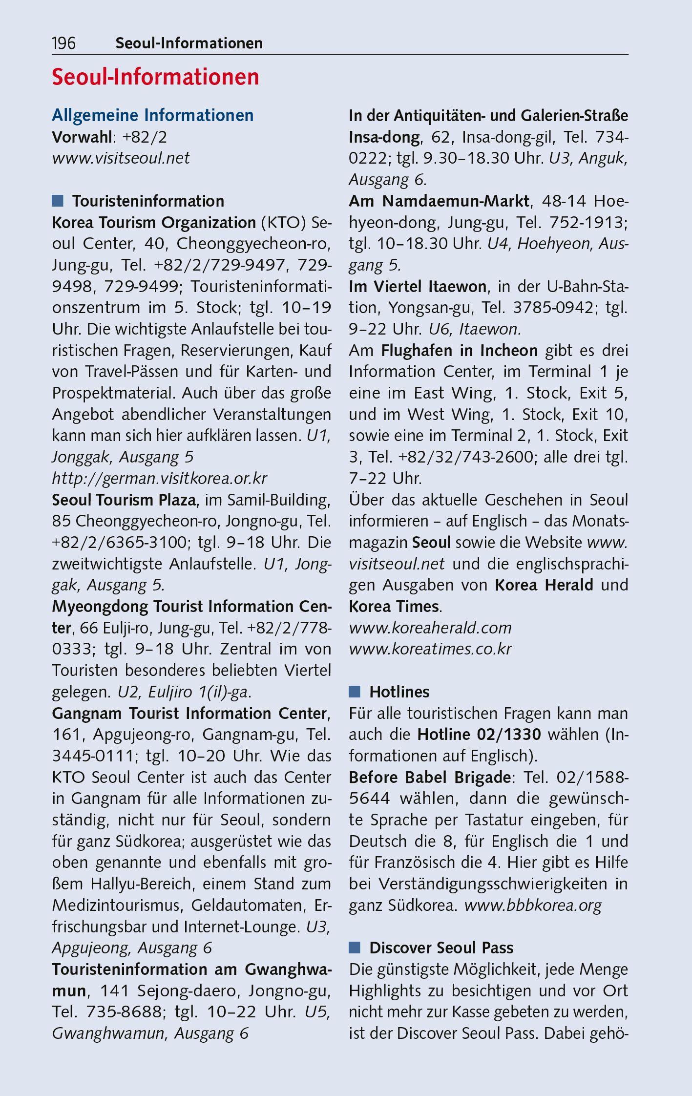 Beispielinhalt (Bild) TRESCHER Reiseführer Südkorea