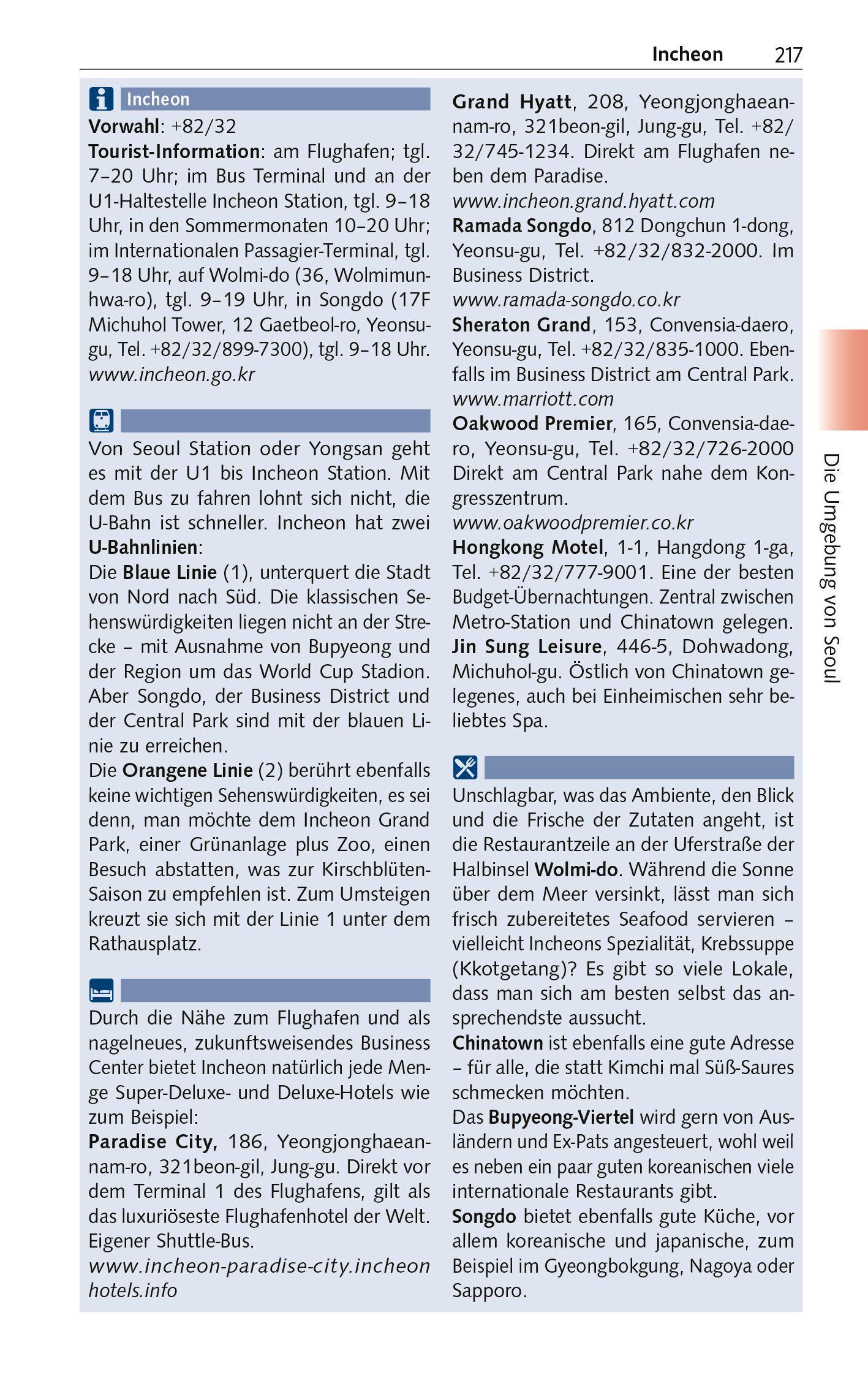 Beispielinhalt (Bild) TRESCHER Reiseführer Südkorea