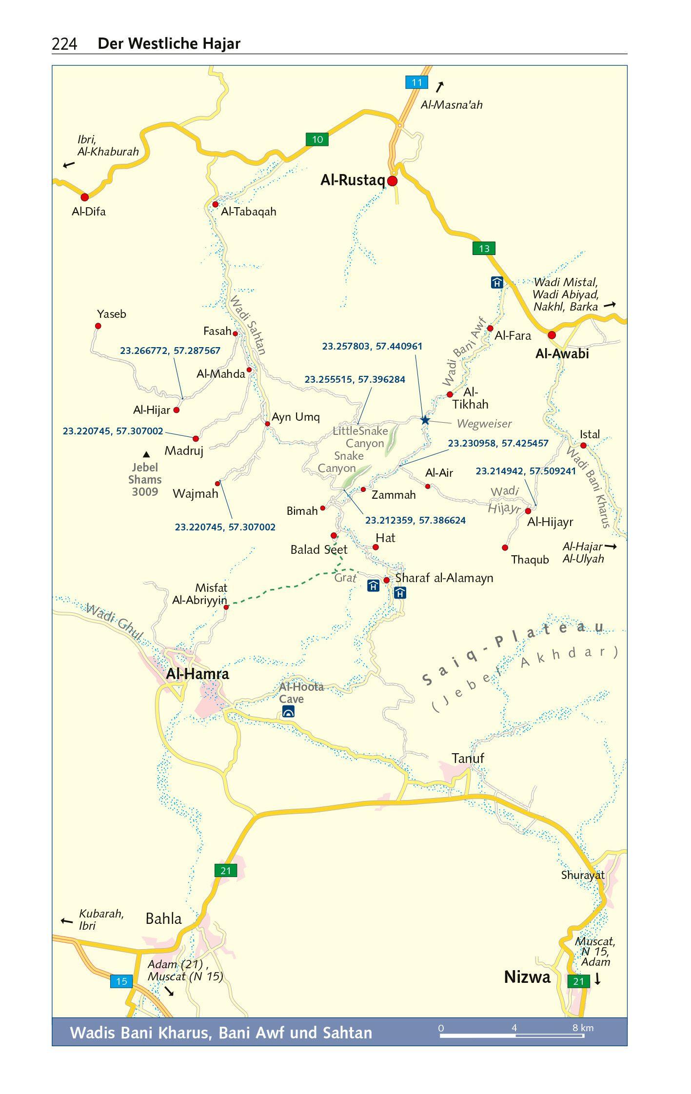 Beispielinhalt (Bild) TRESCHER Reiseführer Oman