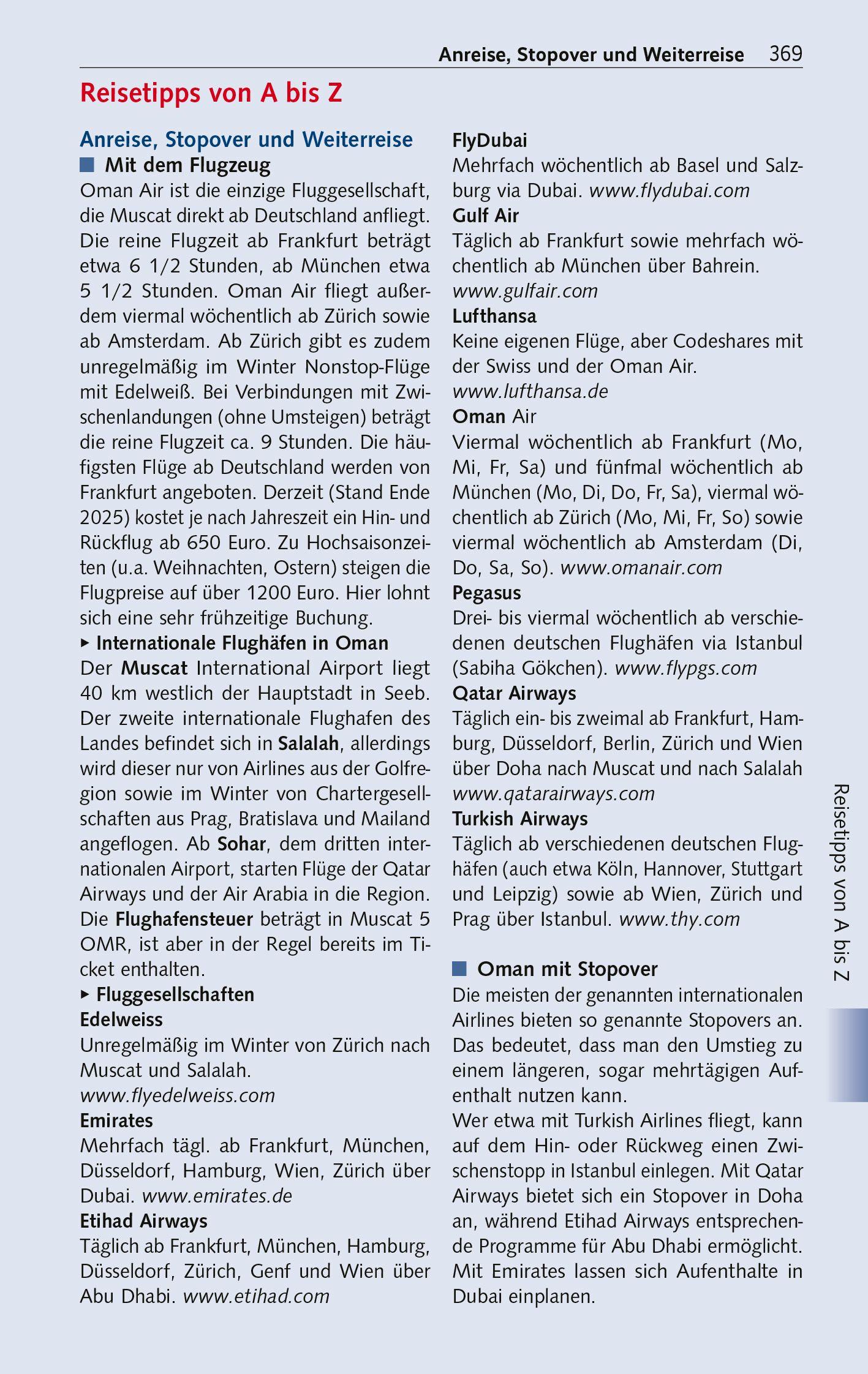 Beispielinhalt (Bild) TRESCHER Reiseführer Oman