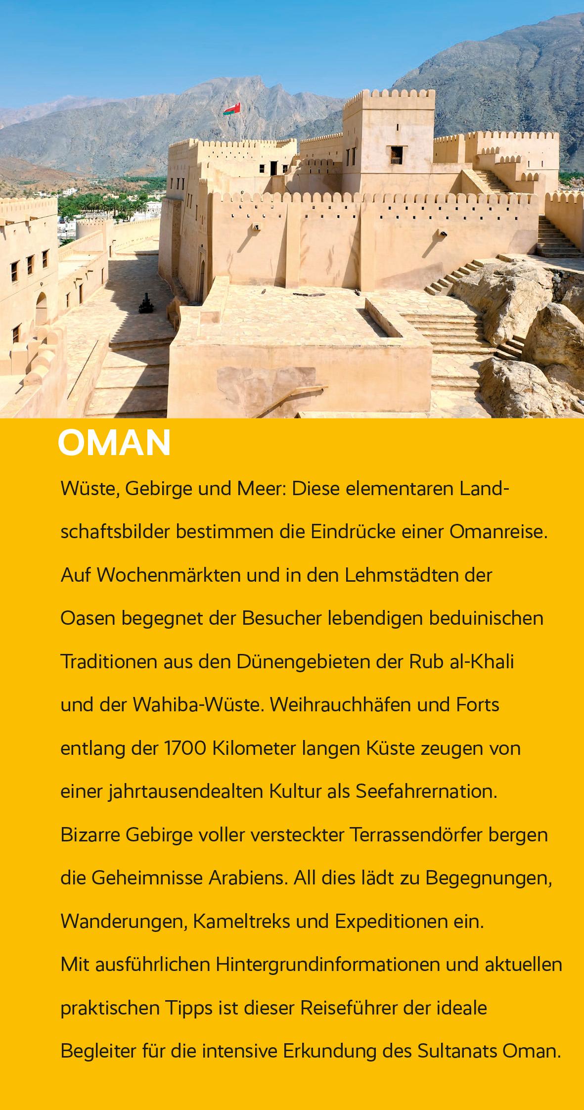 Beispielinhalt (Bild) TRESCHER Reiseführer Oman
