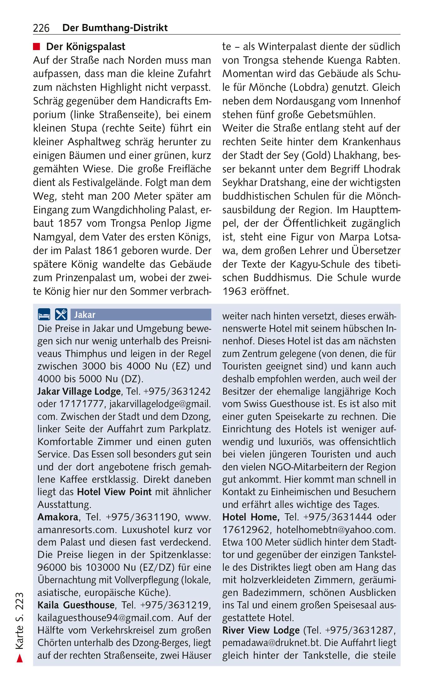 Beispielinhalt (Bild) TRESCHER Reiseführer Bhutan