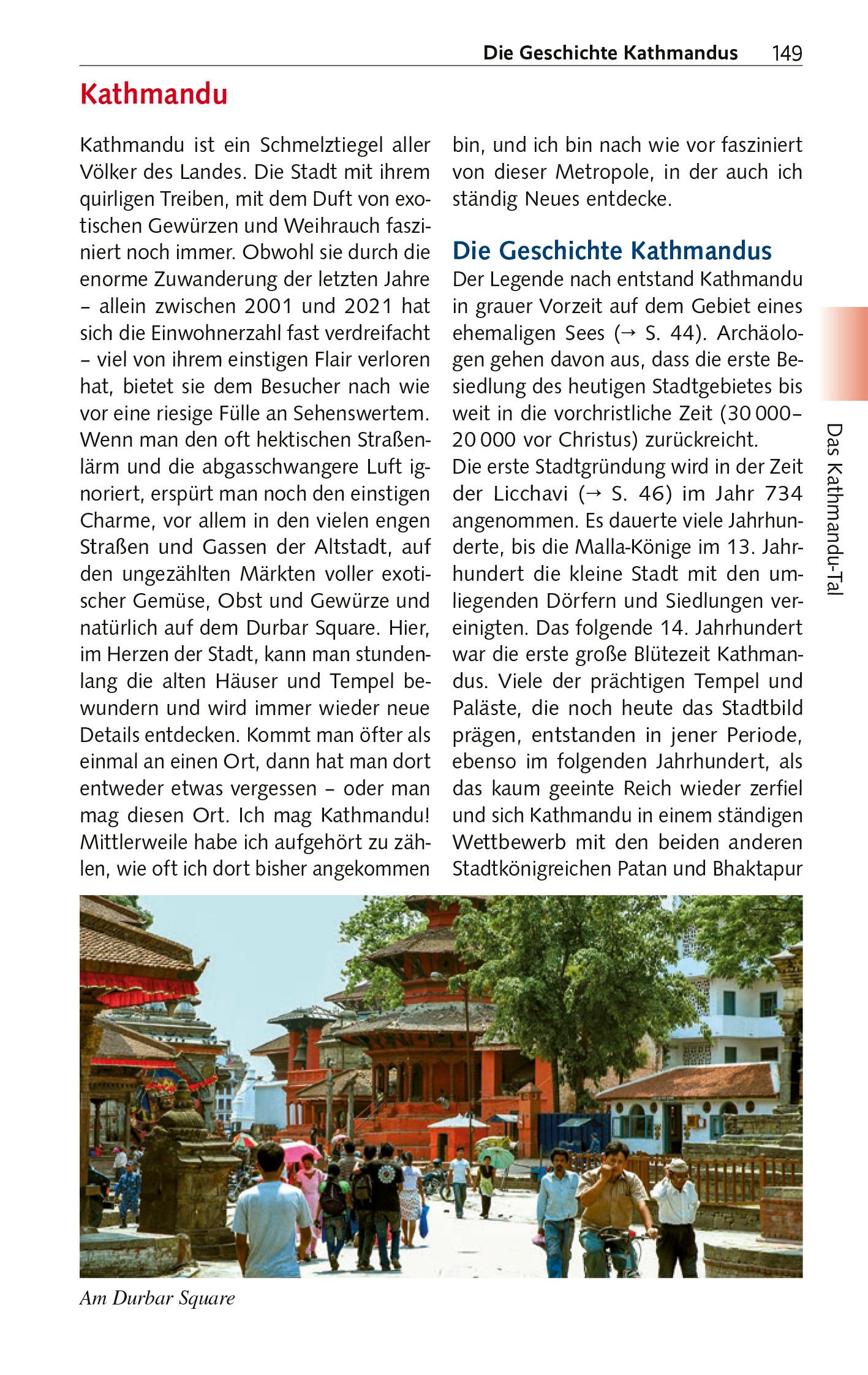 Beispielinhalt (Bild) TRESCHER Reiseführer Nepal