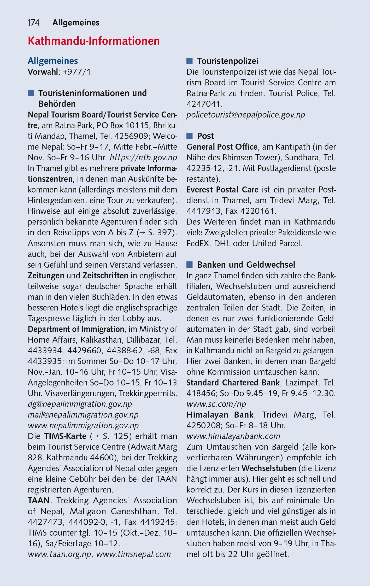 Beispielinhalt (Bild) TRESCHER Reiseführer Nepal