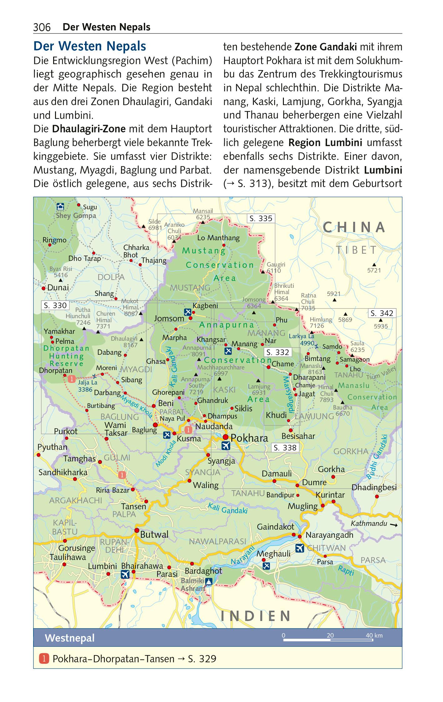 Beispielinhalt (Bild) TRESCHER Reiseführer Nepal