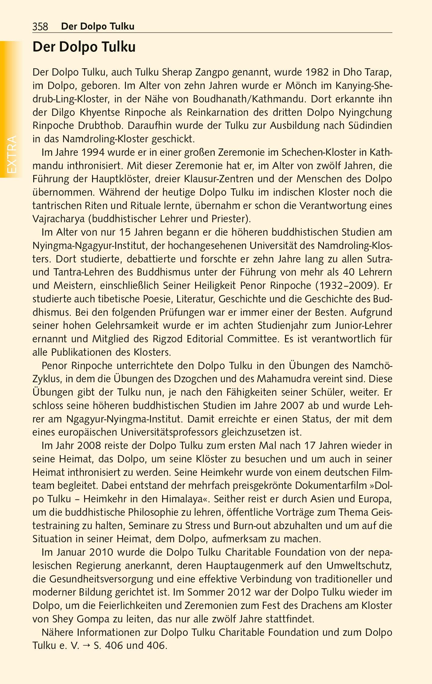 Beispielinhalt (Bild) TRESCHER Reiseführer Nepal