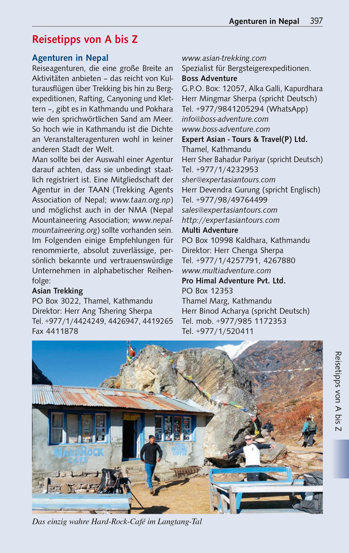 Beispielinhalt (Bild) TRESCHER Reiseführer Nepal