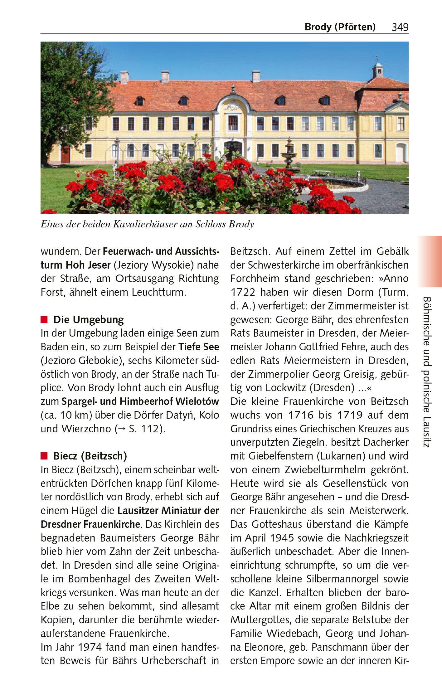 Beispielinhalt (Bild) TRESCHER Reiseführer Lausitz