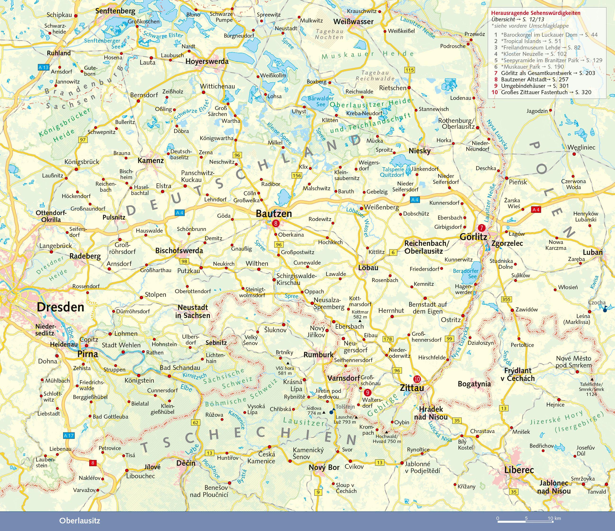 Beispielinhalt (Bild) TRESCHER Reiseführer Lausitz