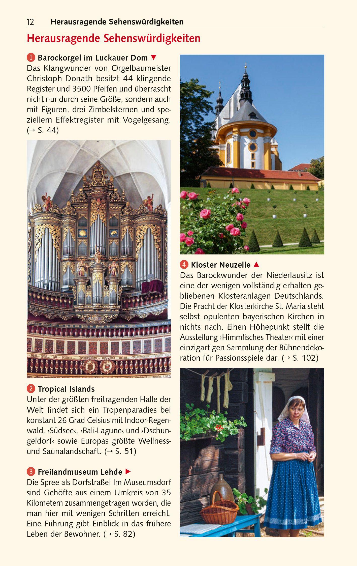 Beispielinhalt (Bild) TRESCHER Reiseführer Lausitz
