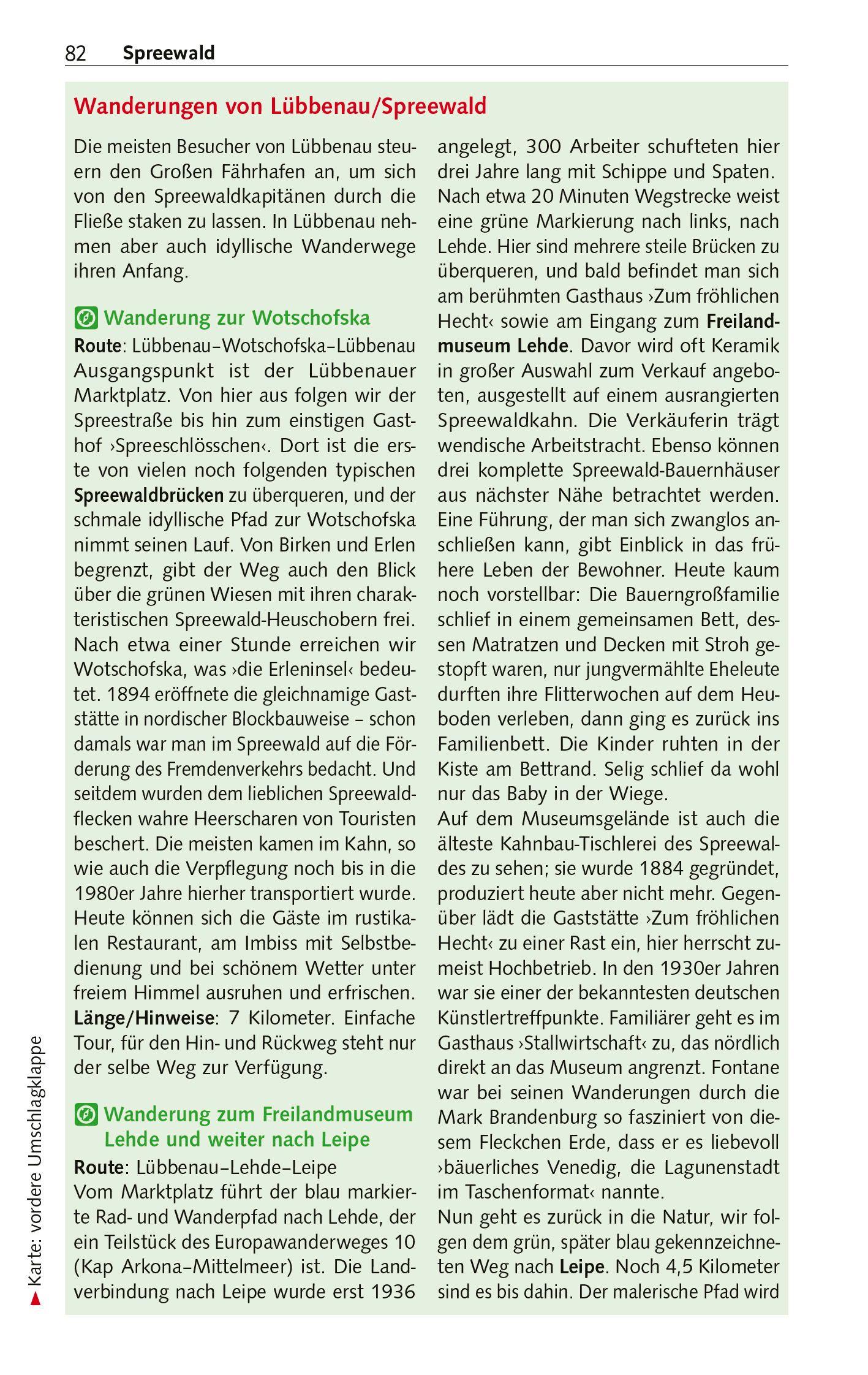 Beispielinhalt (Bild) TRESCHER Reiseführer Lausitz