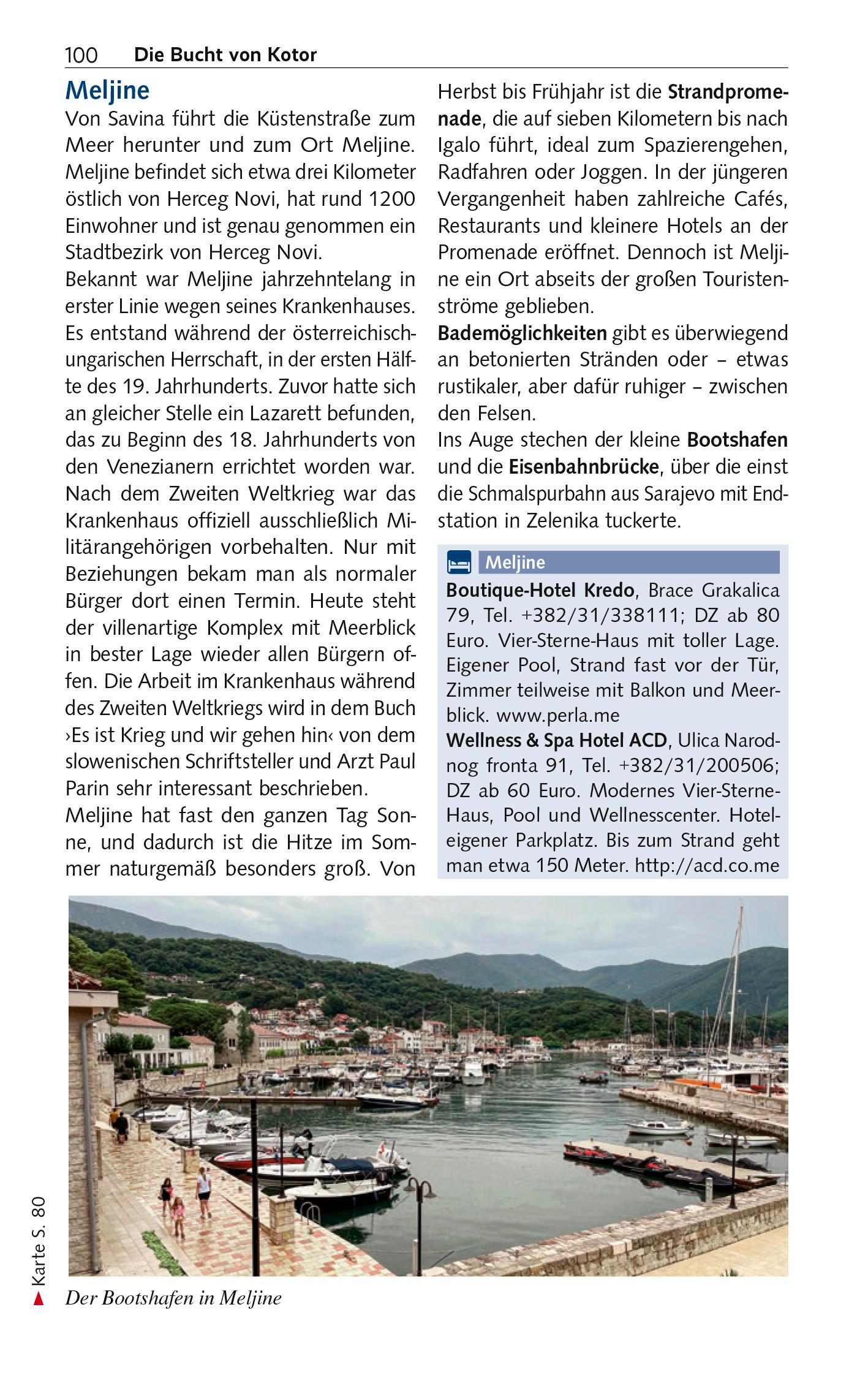 Beispielinhalt (Bild) TRESCHER Reiseführer Montenegro