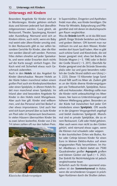 Beispielinhalt (Bild) TRESCHER Reiseführer Montenegro